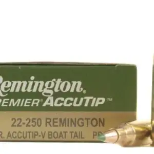 Remington Premier Varmint Ammunition 22-250 Remington 50 Grain AccuTip Boat Tail picture