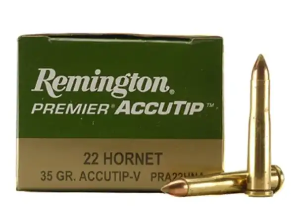 Remington Premier Varmint Ammunition 22 Hornet 35 Grain AccuTip Box of 50 picture