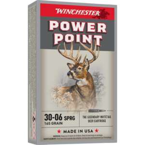 Winchester Power Point Ammunition 30-06 Springfield 165 Grain Power-Point Box of 20
