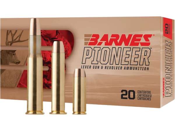 Barnes Pioneer Ammunition 30-30 Winchester 150 Grain TSX Hollow Point Flat Nose Lead Free Box of 20