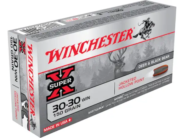 Winchester Super-X Ammunition 30-30 Winchester 150 Grain Hollow Point Box of 20